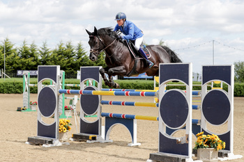 Carron Nicol jumps to victory in the Equitop Myoplast Senior Foxhunter Second Round at The College Equestrian Centre, Keysoe